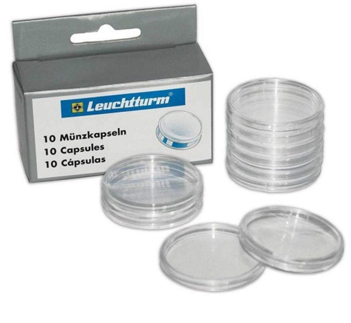 KAPSLE NA MONETY LEUCHTTURM 32,5 MM 10 SZT