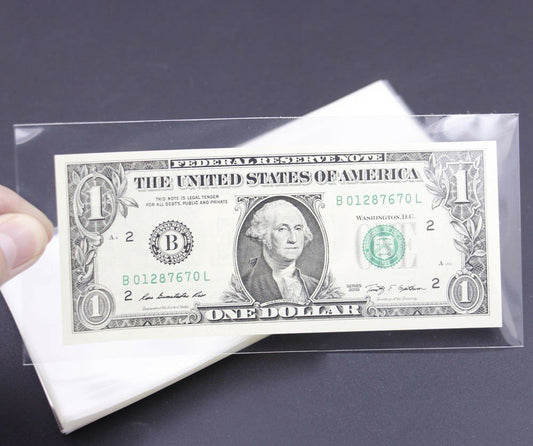 Holdery na banknoty 6X13 cm 100 szt
