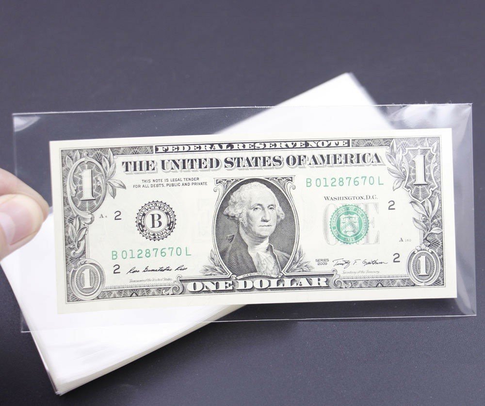 Holdery na banknoty 8,5X17,5 cm 100 szt